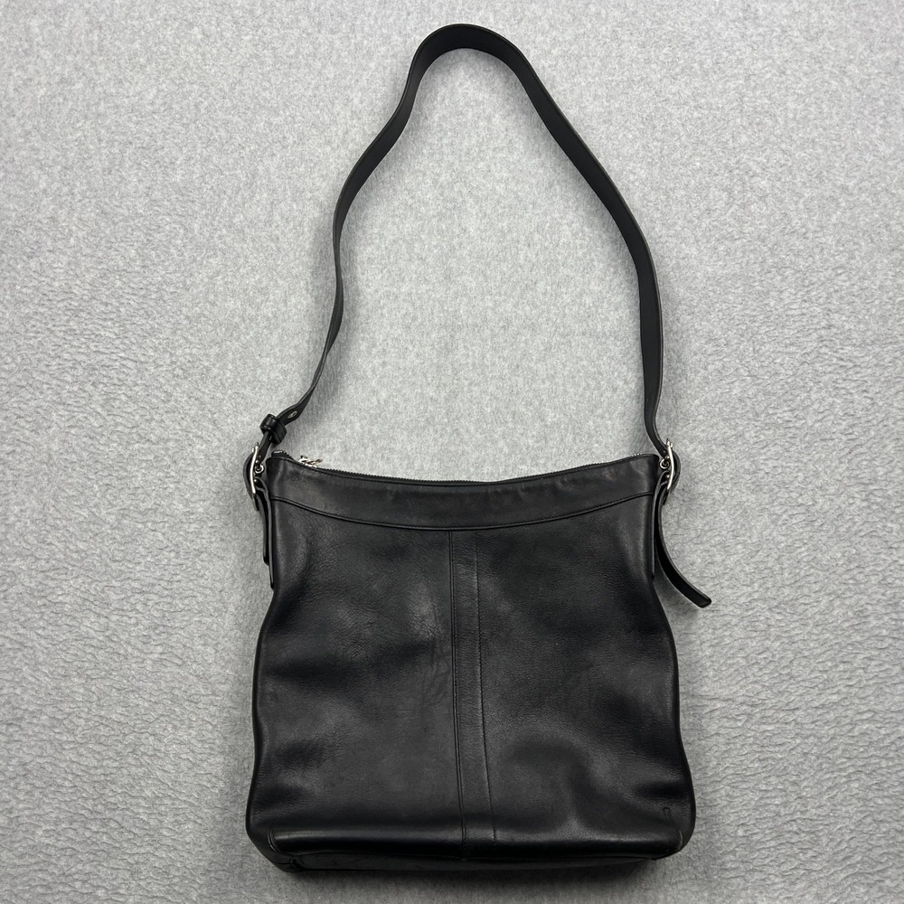 Coach Legacy Shoulder Bag Women Black Leather Slouchy Boho Hippie Crossbody 9188